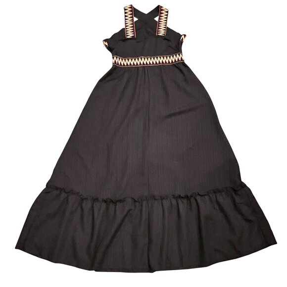 Beachsissi Chevron Crisscross Ruffled Midi Dress, NWT, XL - Picture 5 of 12